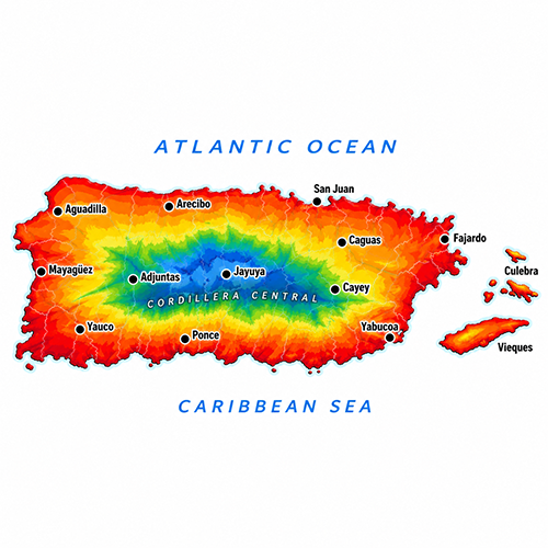 Temperature map