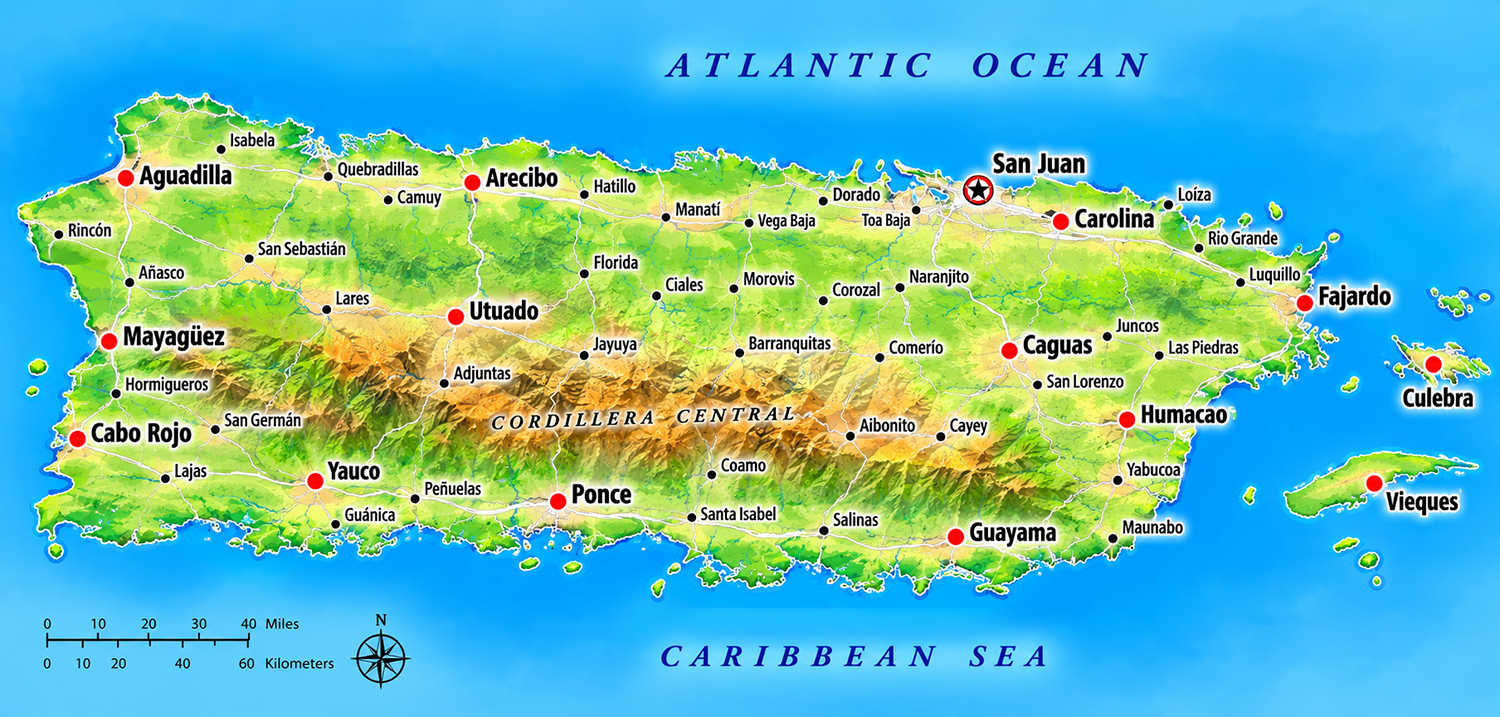 Top cities map