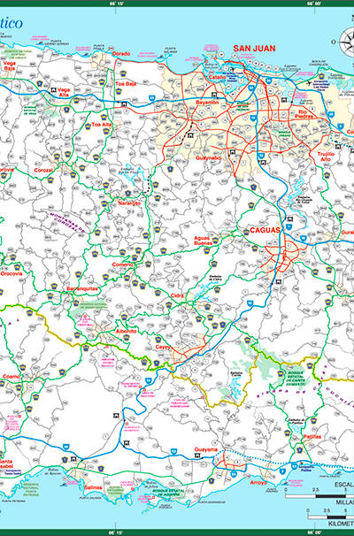 Puerto Rico Highway Map Puerto Rico's Highway And Road Maps