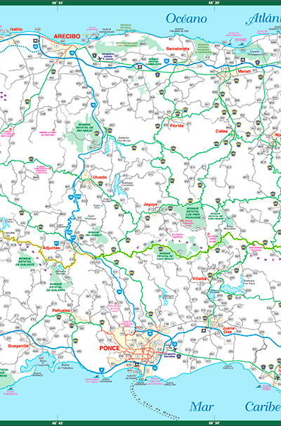 Puerto Rico Highway Map Puerto Rico's Highway And Road Maps