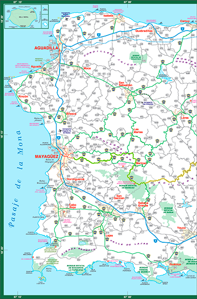 Puerto Rico Highway Map Puerto Rico's Highway And Road Maps