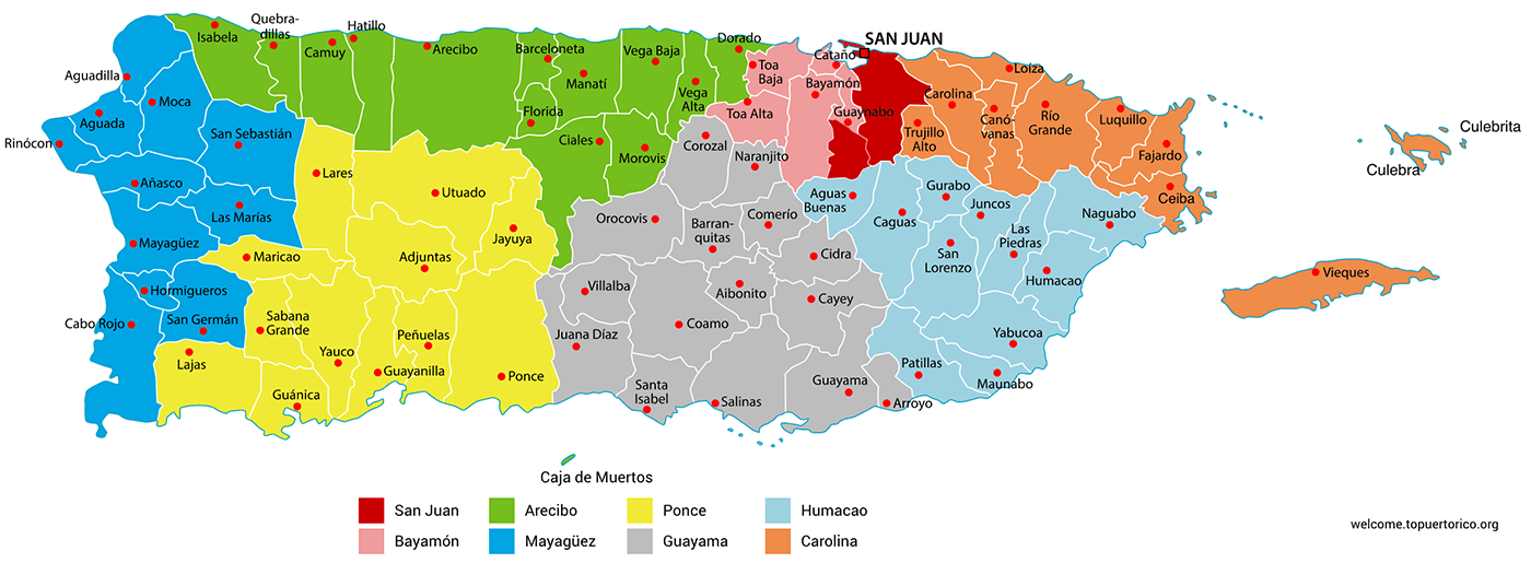 San Sebastian Puerto Rico Map Puerto Rico's Electoral Districts