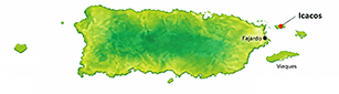 Location of Icacos