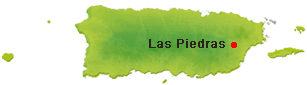 Location of Las Piedras